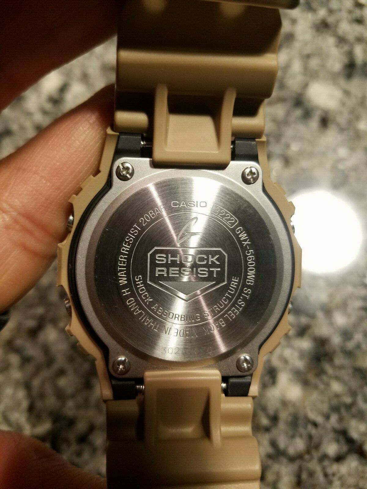 Casio G-Shock GWX-5600WB-5 Brown Tan Wood Grain (Rare
