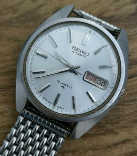 VINTAGE GENUINE SEIKO AUTOMATIC 19J WRISTWATCH 7006-8040 DATED 70s read ...