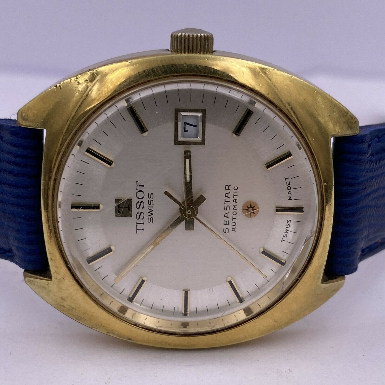 Tissot vintage 1974 seastar automatique 44585 7X cal 2481 gold