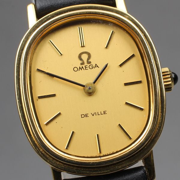Vintage [Near MINT] OMEGA De Ville Cal.625 Gold Hand Winding Women's ...