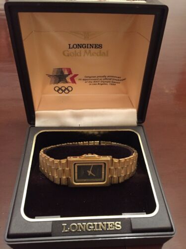 MEN S 1984 LONGINES QUARTZ Watch Gold Medal Olympics