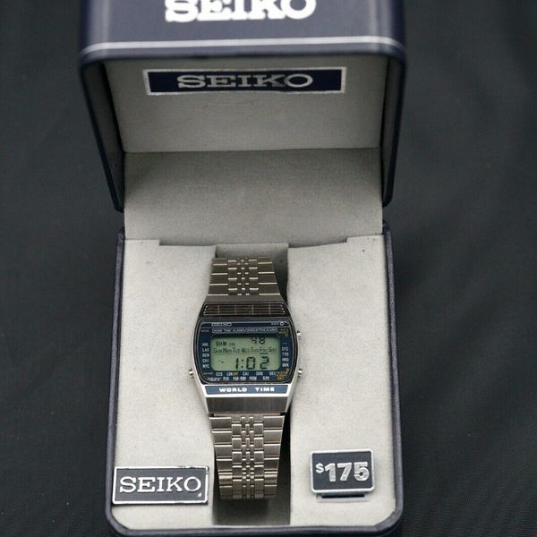 Vintage Seiko World Time Watch. A2395020. All Original. New Battery