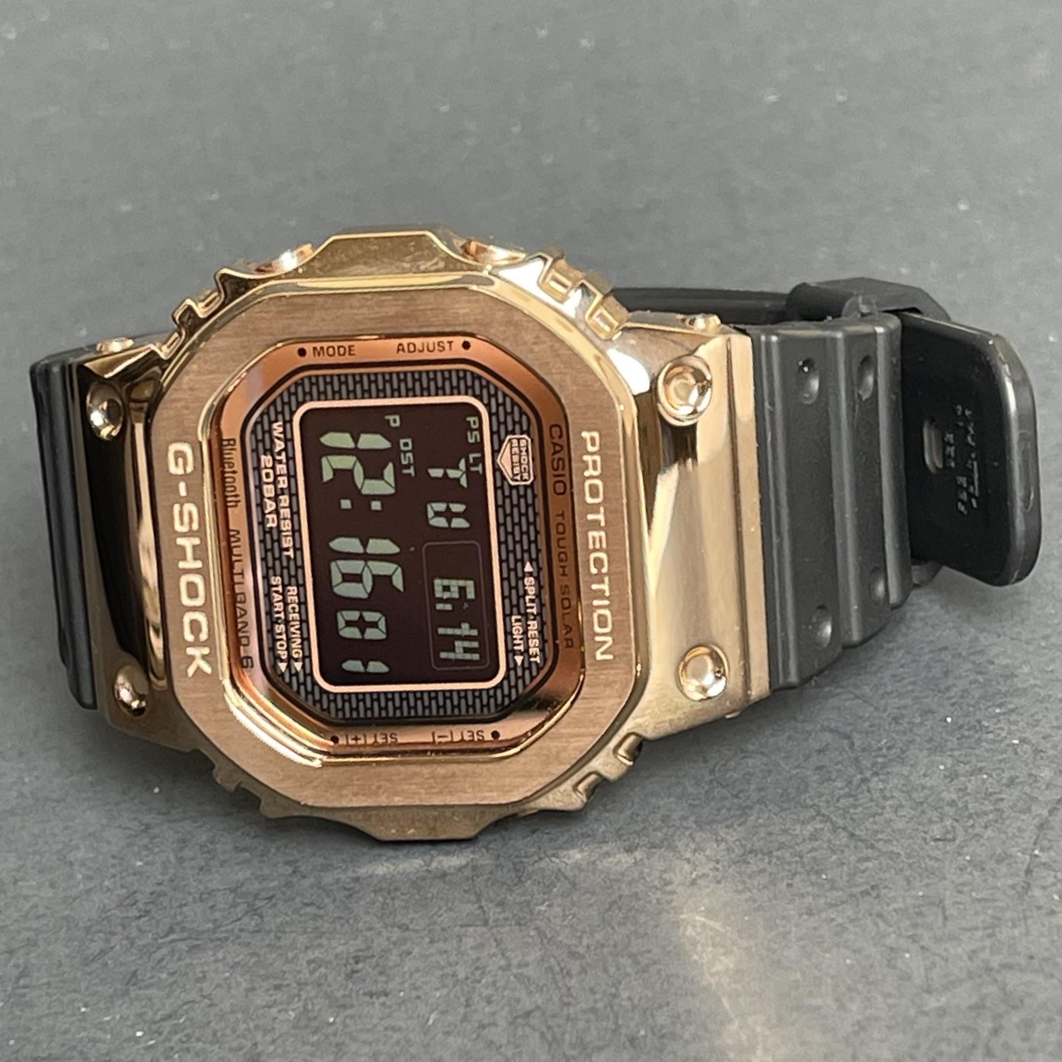 WTS] G-Shock GMW-B5000GD-4 rose gold metal square customized on