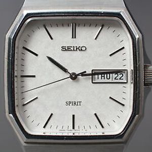 Exc+5] SEIKO 7N93-5000 SPIRIT SNOWFLAKE DIAL Watch Kanji Weekdater