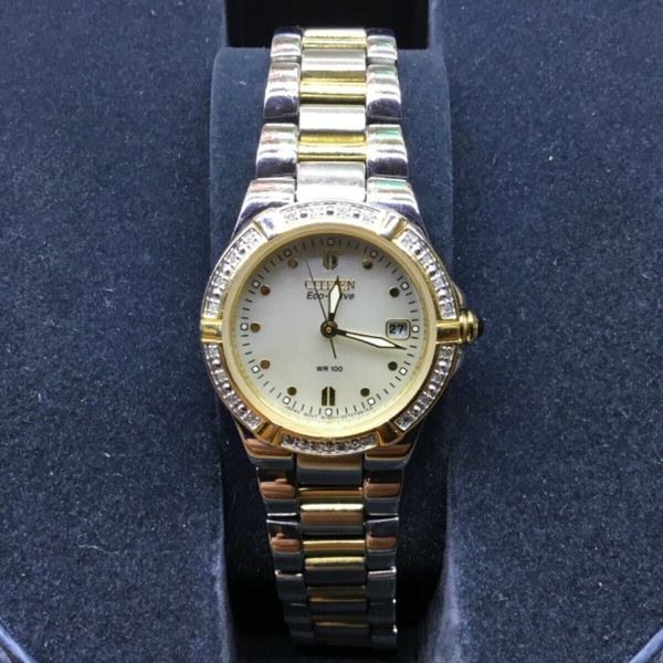 Vintage - Citizen E011-S044235 Women's Eco-Drive Wrist Watch MOP ...