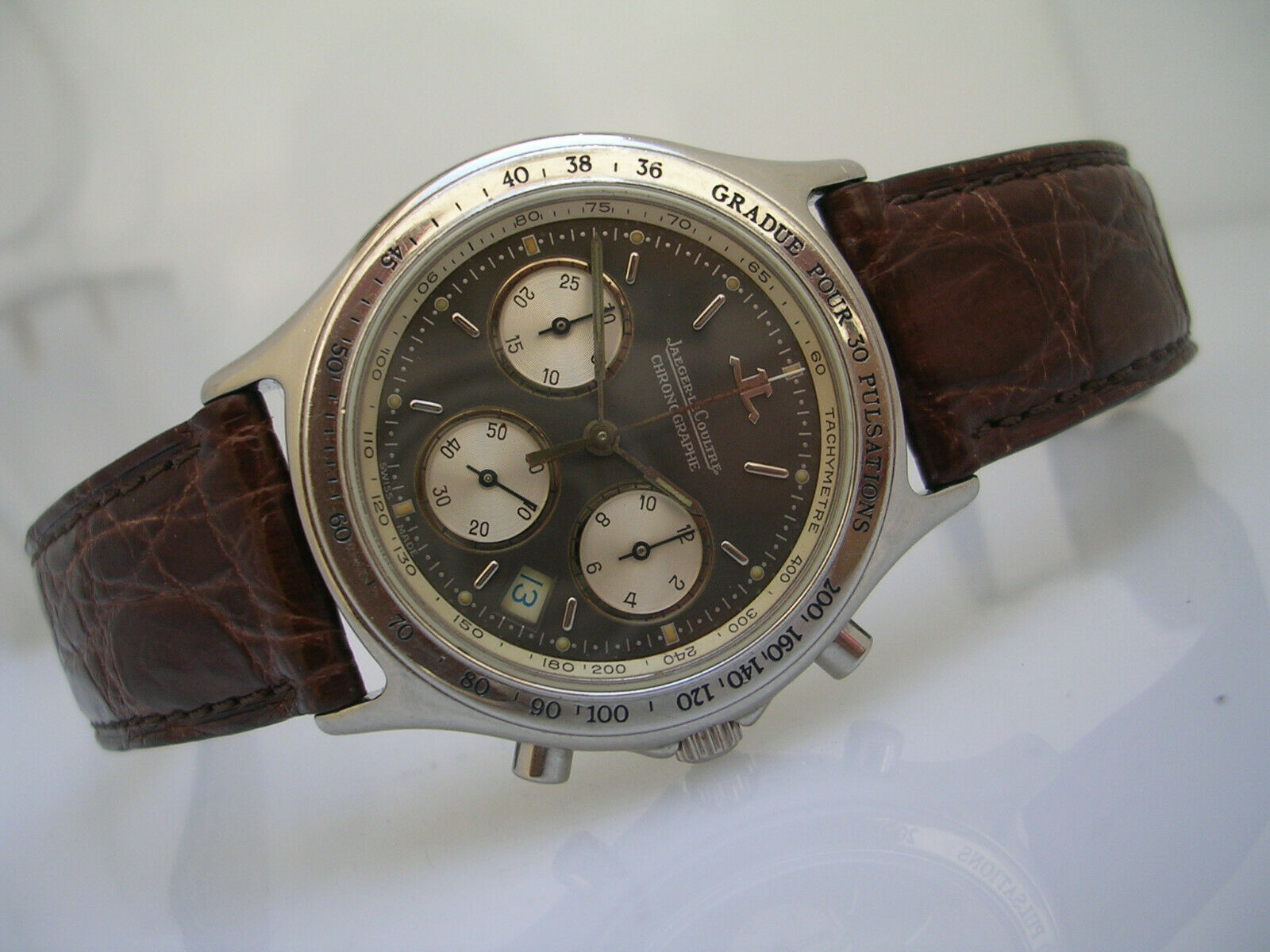 JAEGER LECOULTRE HERAION PULSOMETRIC CHRONOGRAPH 115.8.31 STEEL