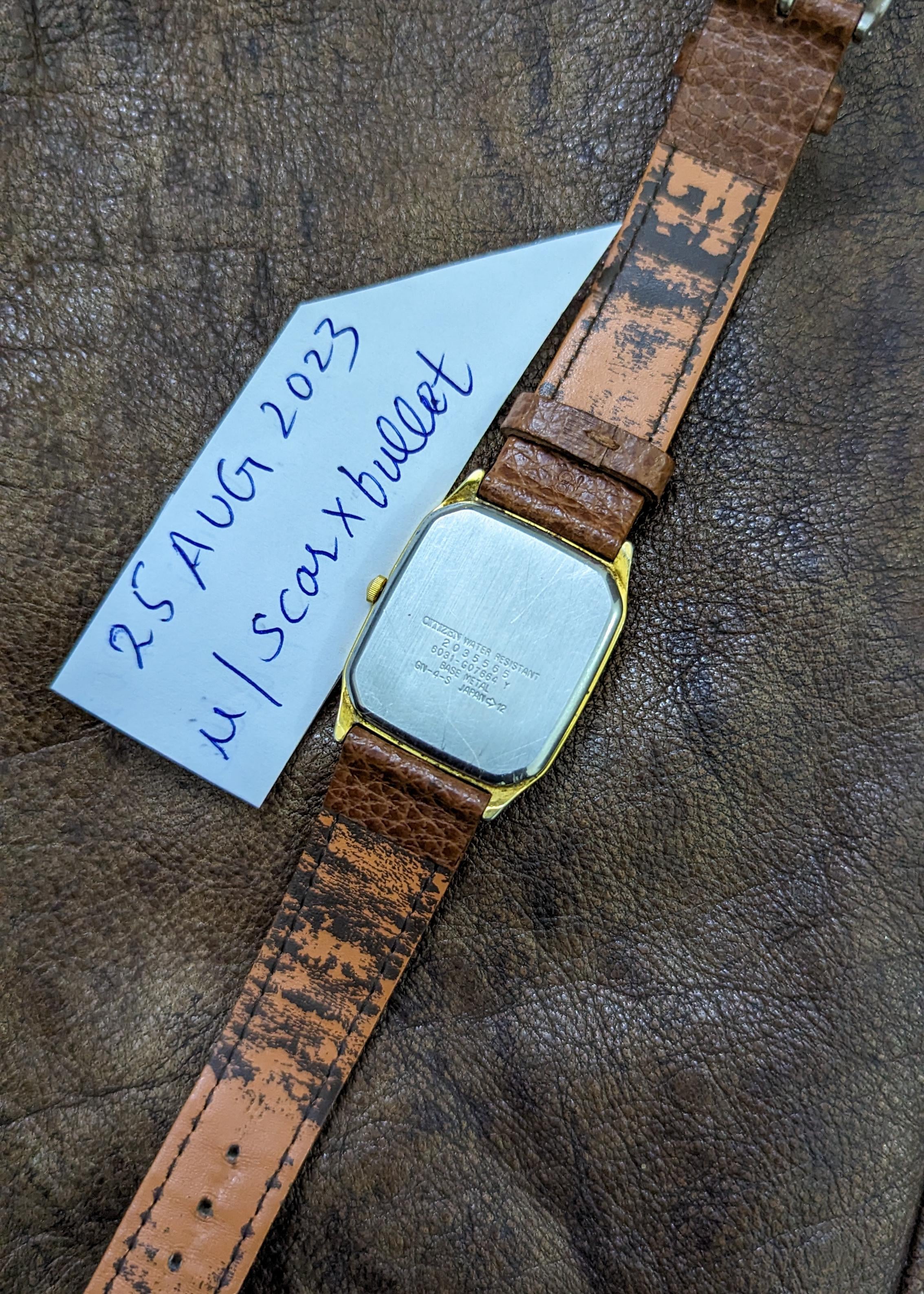 WTS] Forma CITIZEN ???? – Quartz 6031-G07664 – Golden Pattern Dial 