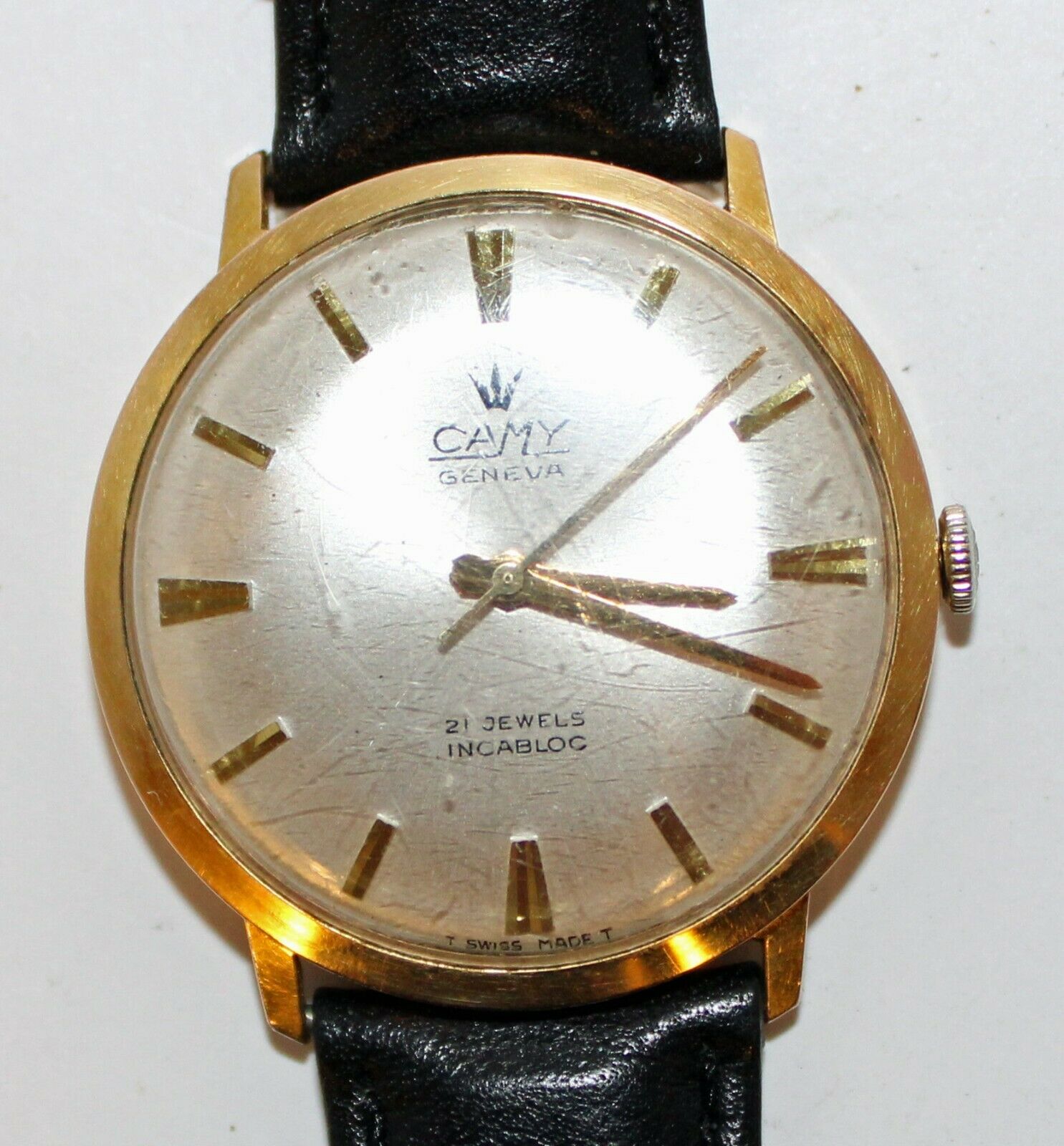 CAMY Geneva 21 Jewels Incabloc swiss vintage wrist watch gents