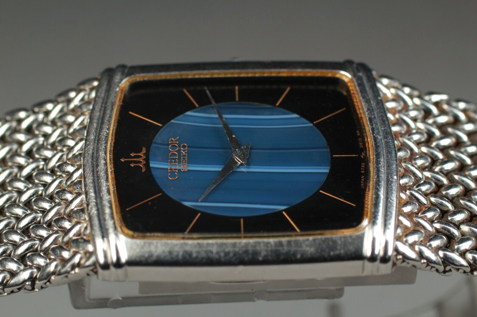 EXC+5】 Vintage Seiko Credor 6730-5330 Blue Dial Men's Quartz