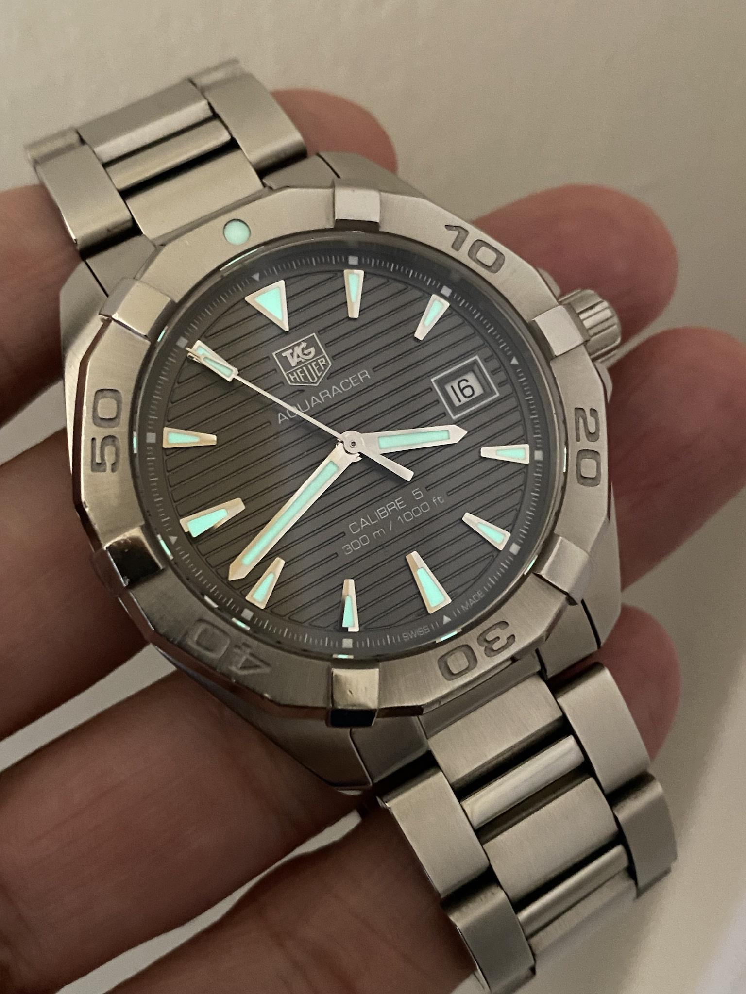 Tag heuer aquaracer shop calibre 5 grey