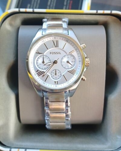 NIB Fossil BQ3849 Modern Courier Silver Gold Stainless Steel  display picture 3