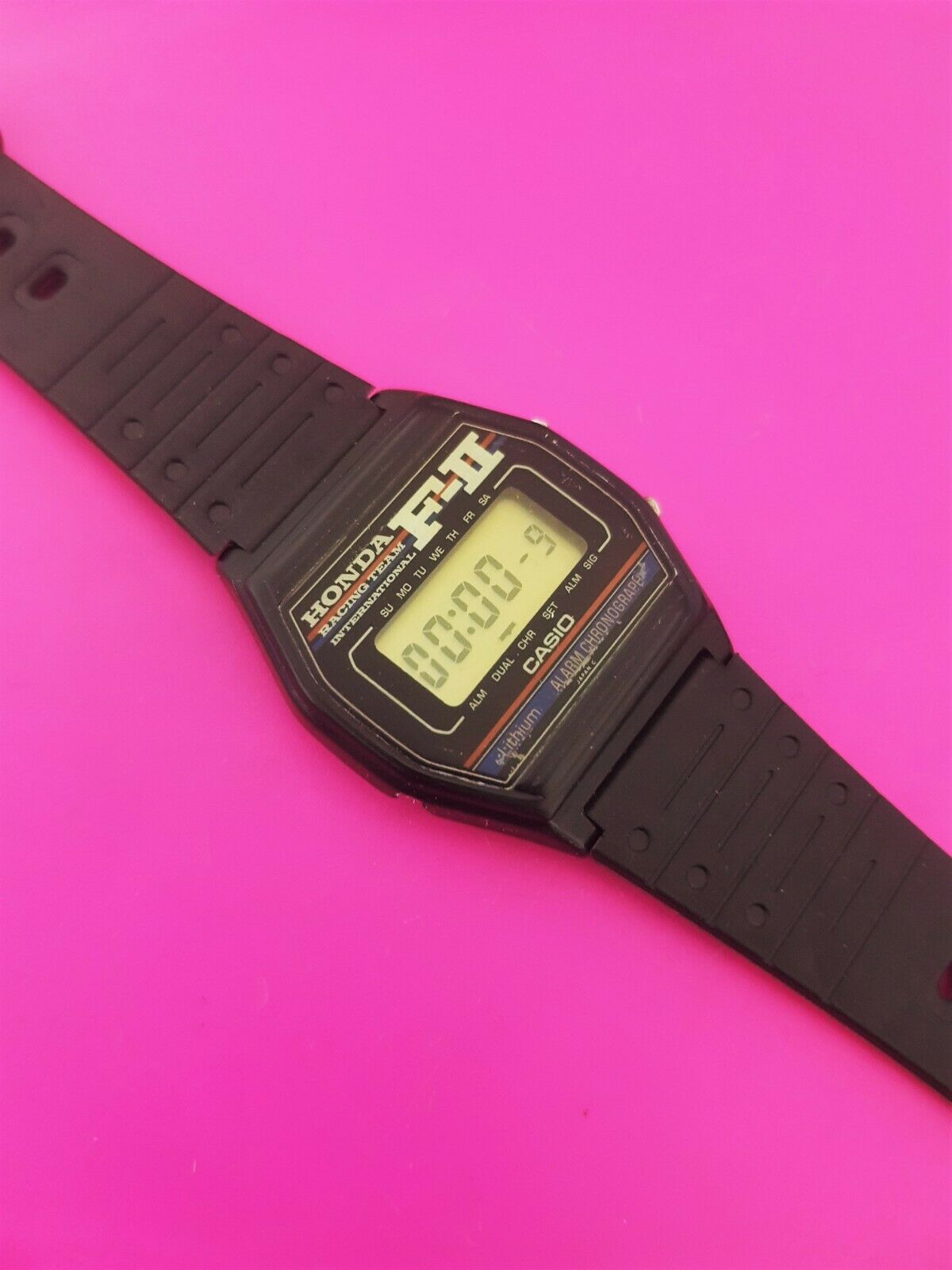 Vintage Casio F-85 HONDA RACING , FORMULA 2 style Wrist Watch from 1985 |  WatchCharts Marketplace