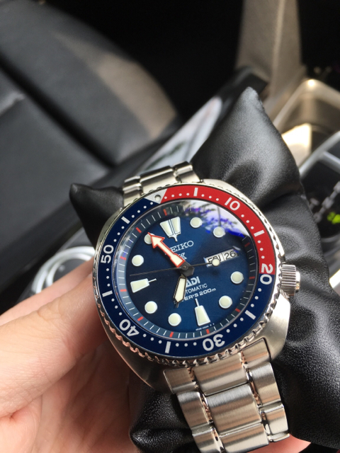 Seiko turtle hotsell domed sapphire