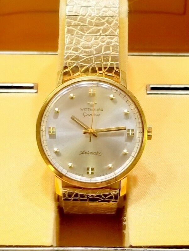 WITTNAUER LONGINES 18k Gold Automatic Ultra-Chron Watch