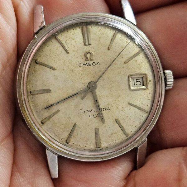 Omega Seamaster Cal 611 Automatic Watch Vintage Men s Beige Dial To omega-seamaster-cal-611-automatic-watch-vintage-men-s-beige-dial-to