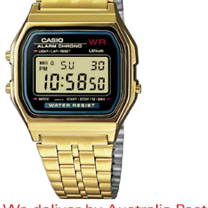 Casio clearance a159w gold