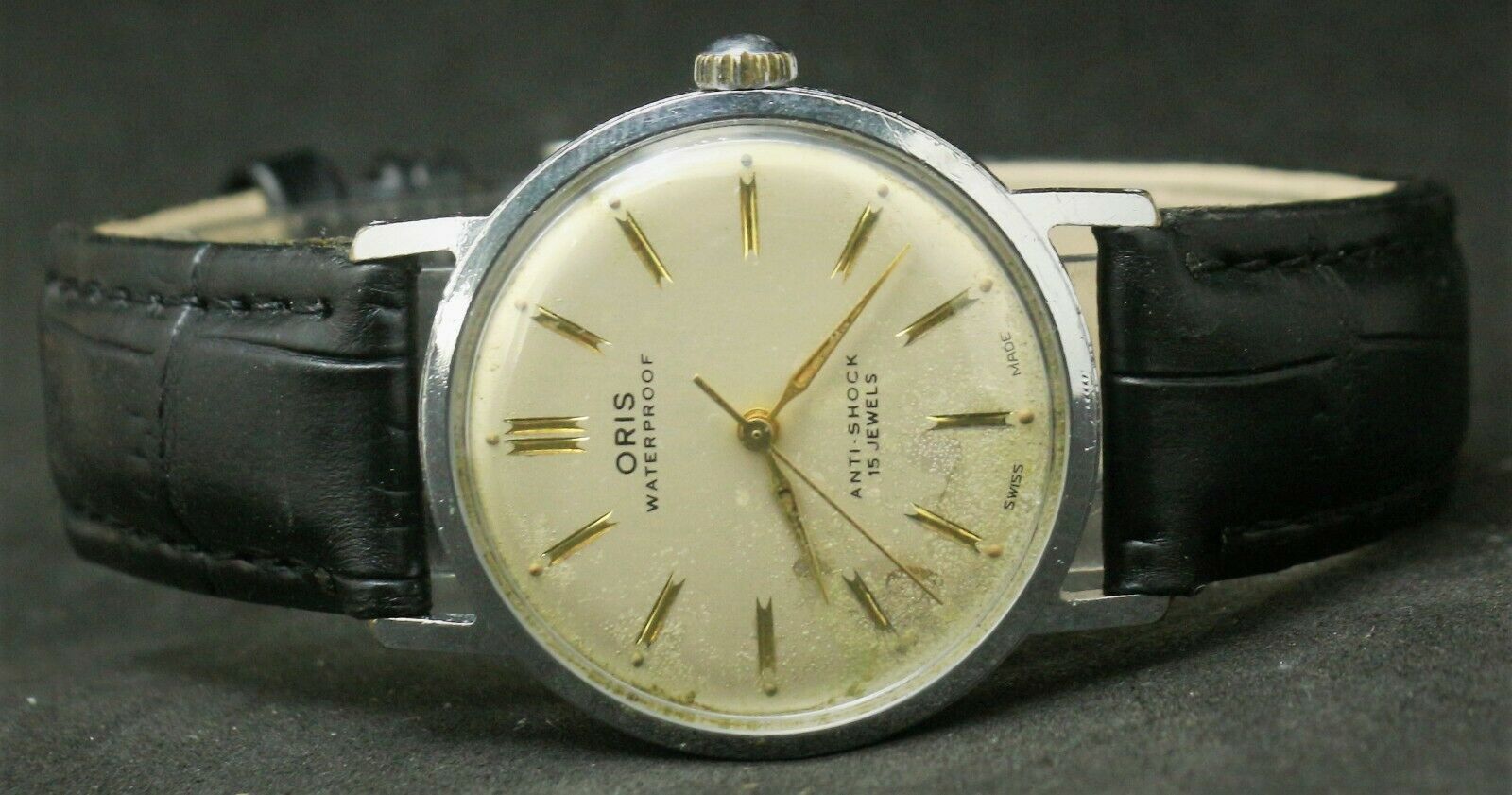 Rare Vintage Oris Cal.392 KIF Men s Hand Winding 15 Jewels Swiss