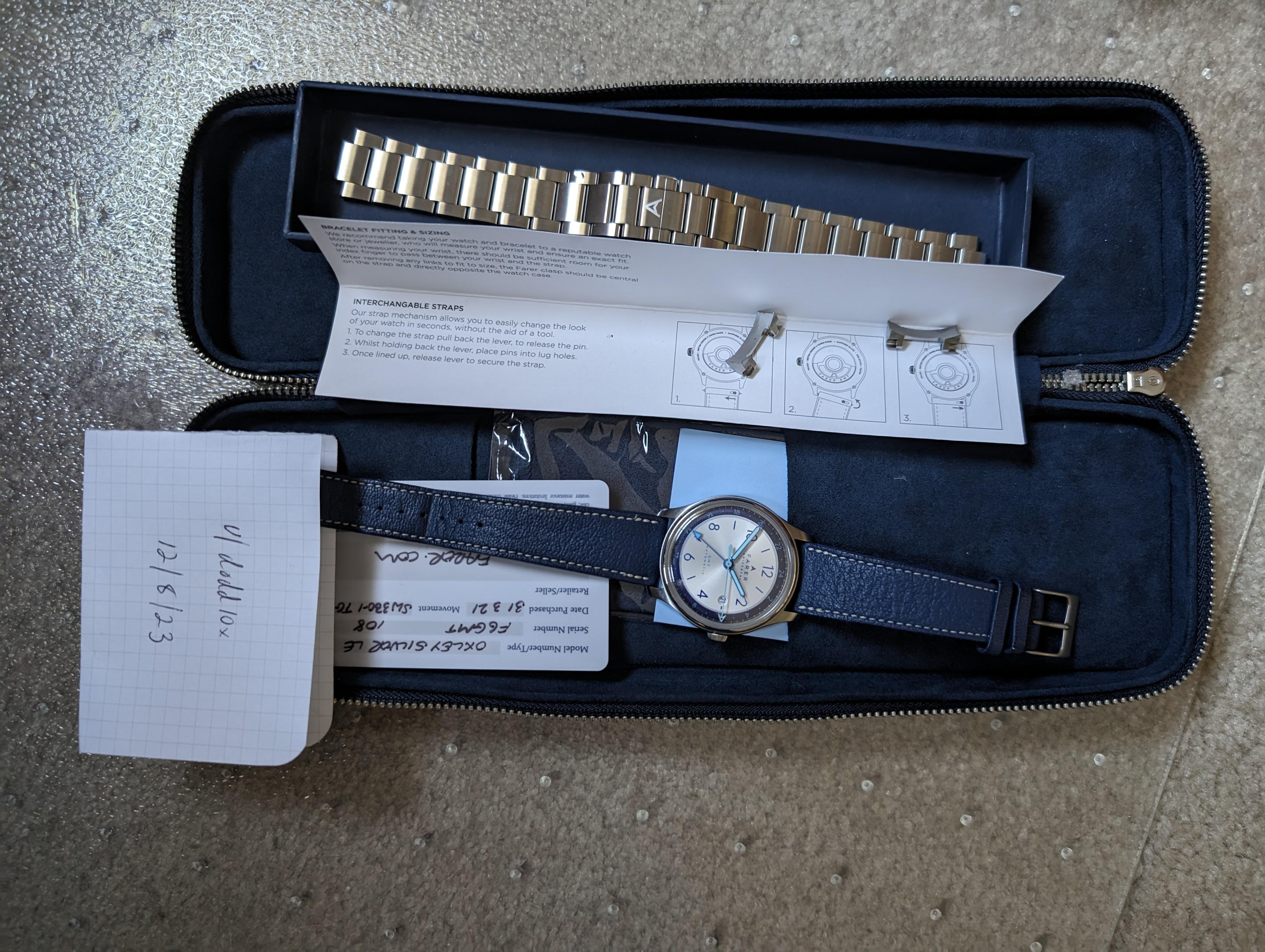 WTS Farer Oxley silver LE GMT WatchCharts Marketplace