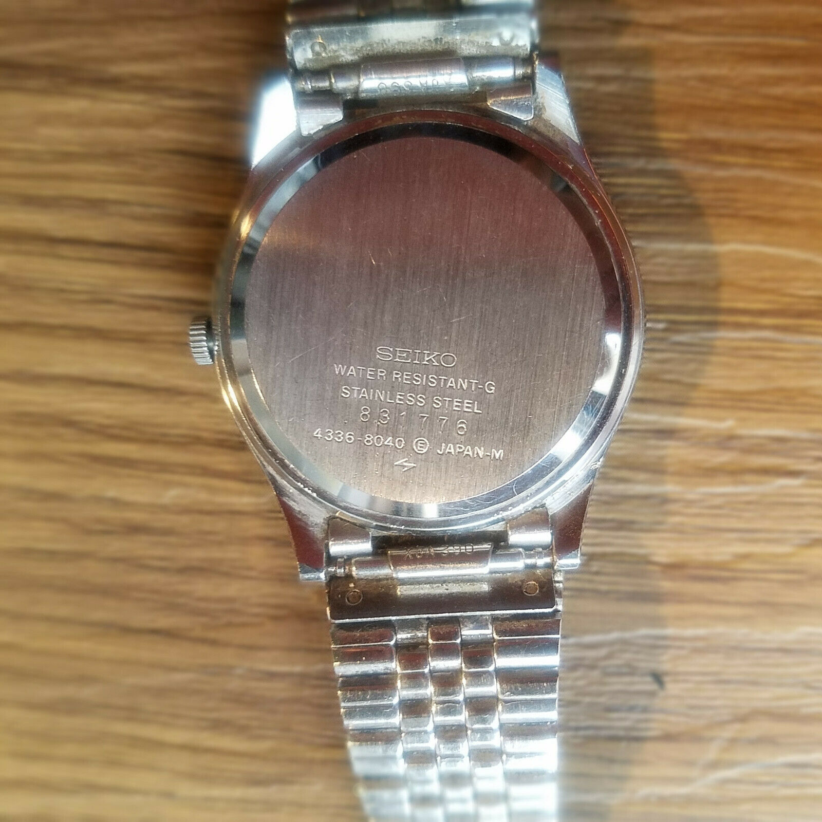 Seiko Quartz TYPE II 4336-8040 Made in Japan Day Date Watch for