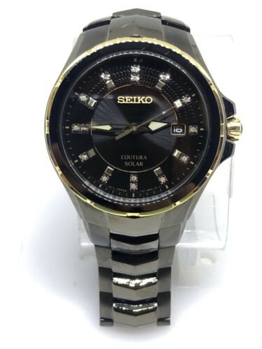 Seiko Men's Coutura Diamond Black Ion-Plated Stainless Solar Watch SNE506  #14 | WatchCharts