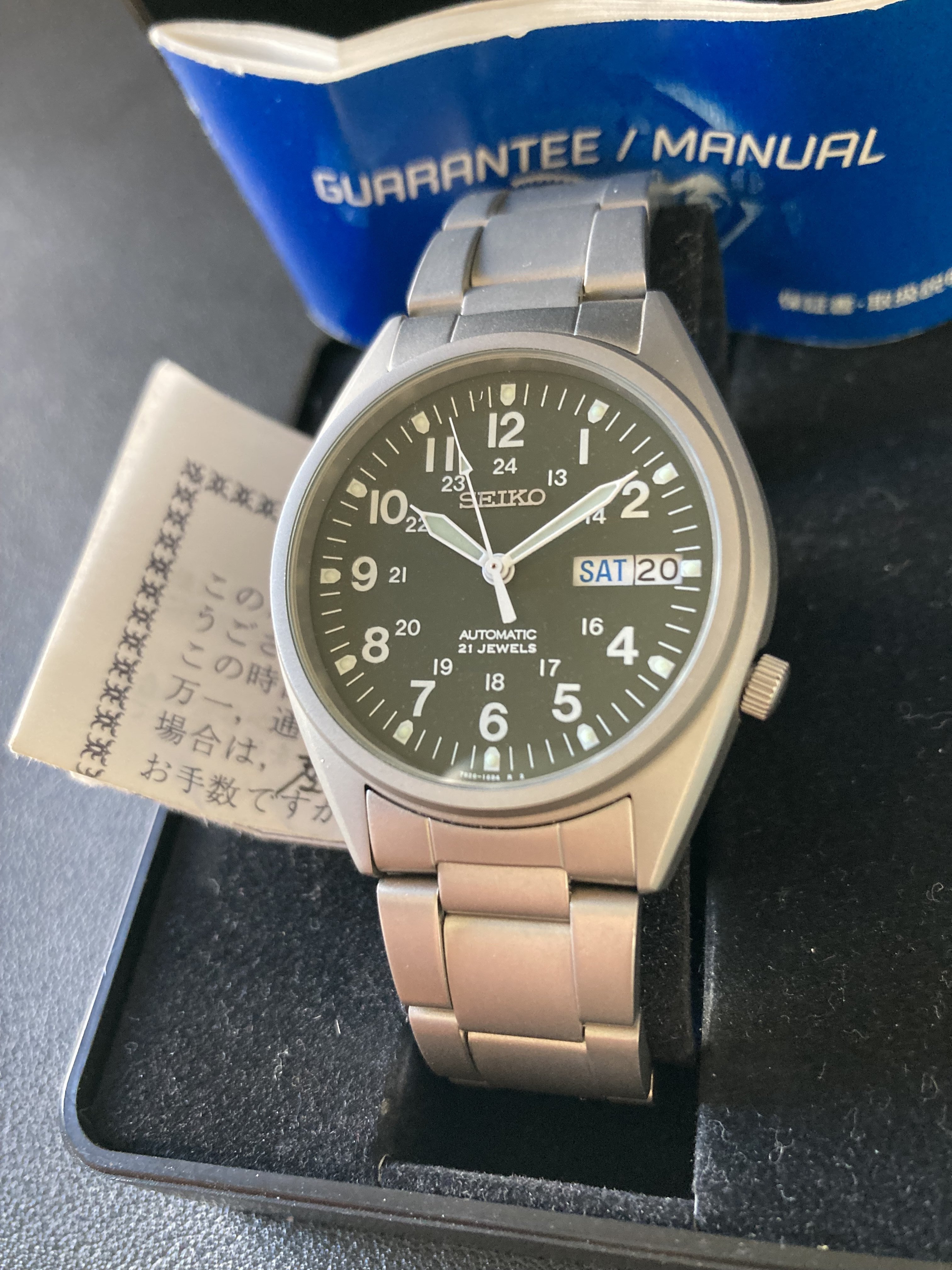 Seiko 5 SNX425 Military Field Watch - 7S26-3060 [$195 USD