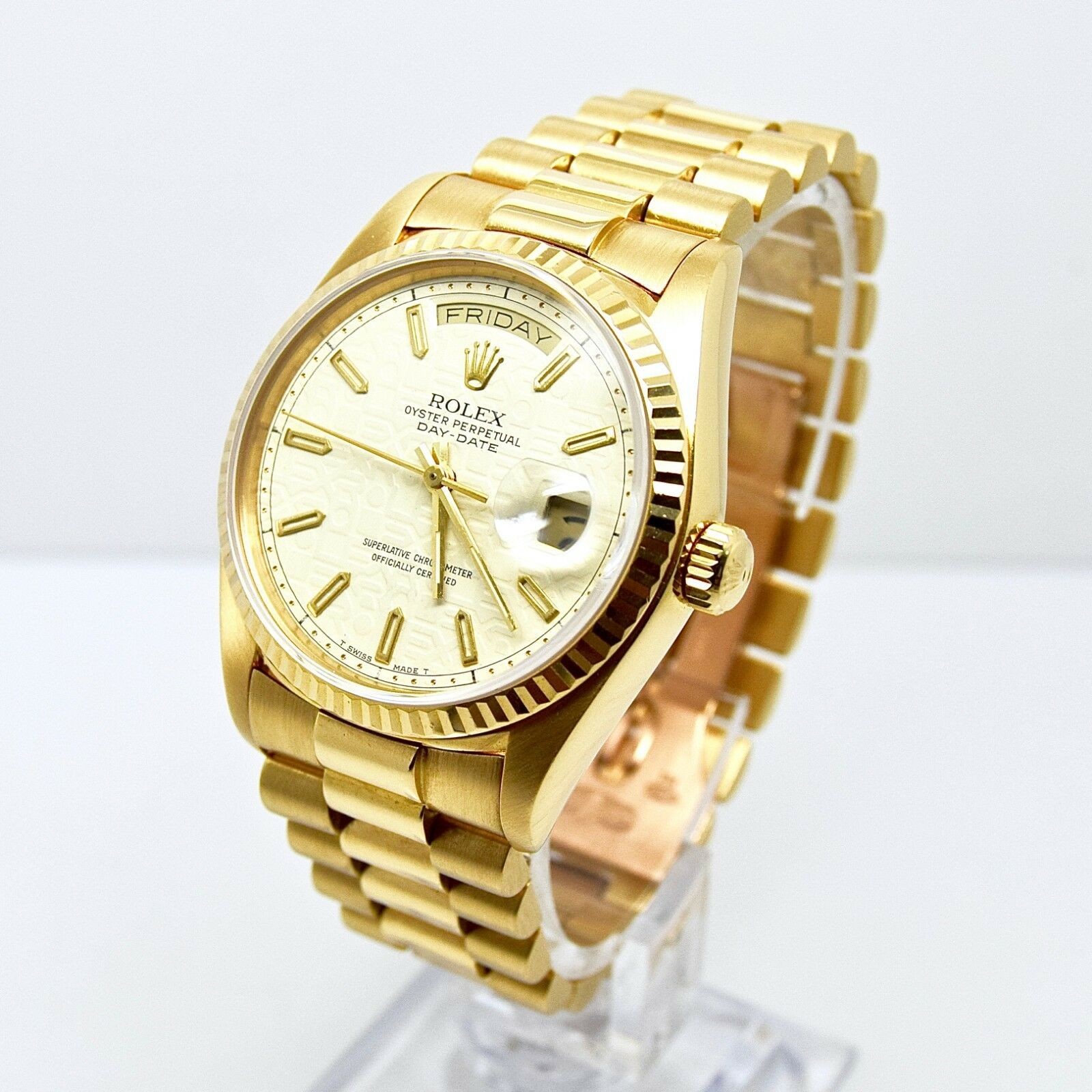 Rolex Day Date 18038 18K Yellow Gold 