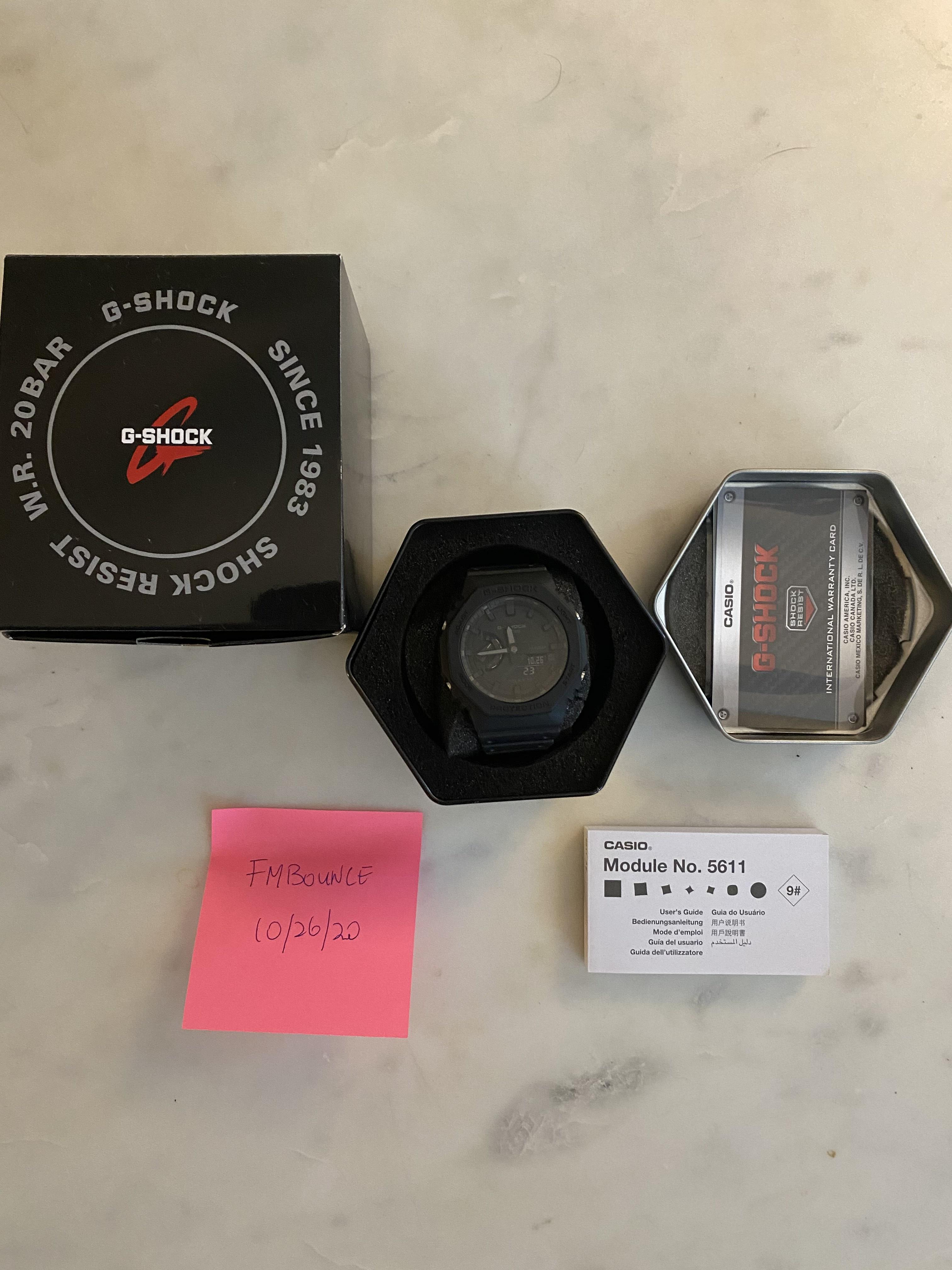 Wts Casio G Shock Casioak Ga2100 1a1 New In Box Watchcharts