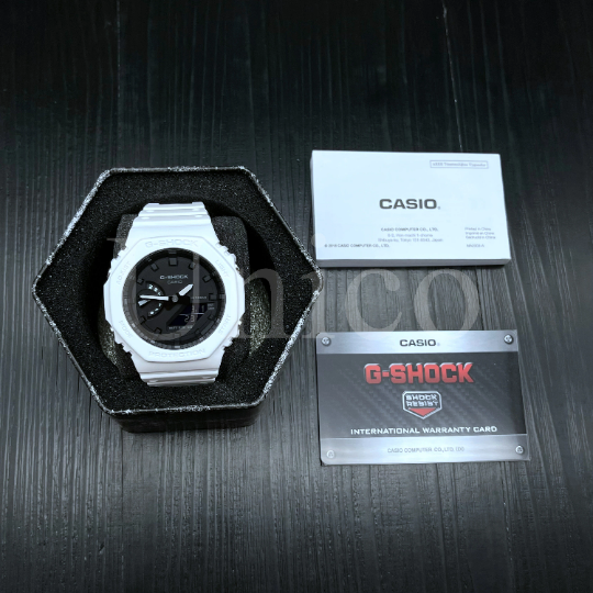 Đồng Hồ Nam Casio G-Shock GA-2100-7A Màu Trắng Đen | Vua Hàng Hiệu - Foto 9