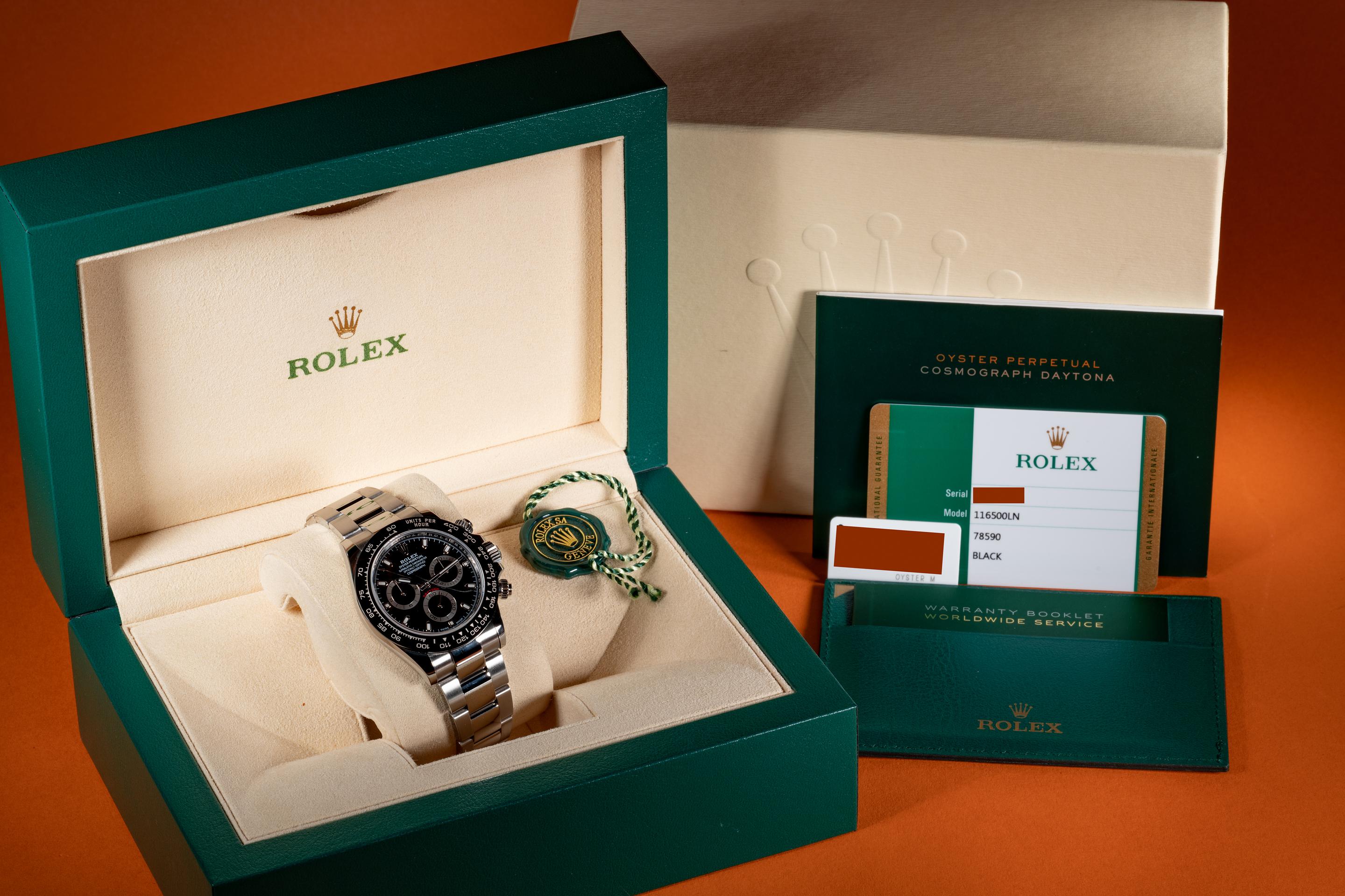 FS 2019 Rolex Daytona 116500LN Black Dial with Box and Papers