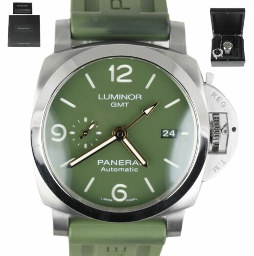 2020 Panerai Luminor 1950 3 Days GMT Mahendra Dhoni PAM01056 Green