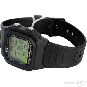 Casio W 800h 1a Men S Kids Black Resin 100m Snooze Alarm Digital Watch W Box Watchcharts