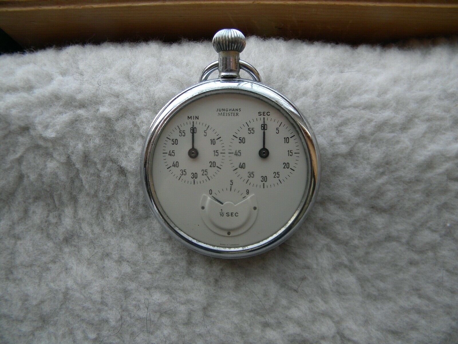 Junghans Meister 3 dial stopwatch made in germany 1950 s