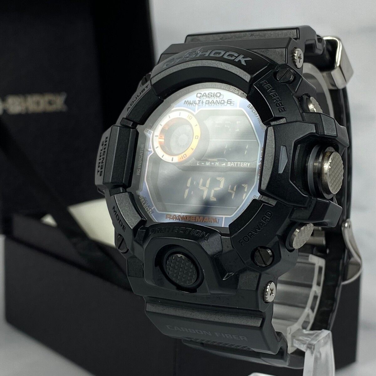 Casio G-Shock GW-9400J-1JF Black Orange Master of G RANGEMAN Watch