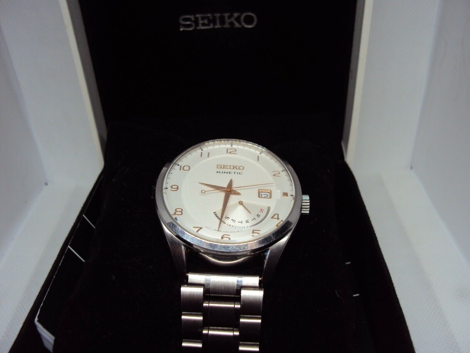 Men's watch Seiko Kinetic 5M84-0AB0 Japan | WatchCharts Marketplace