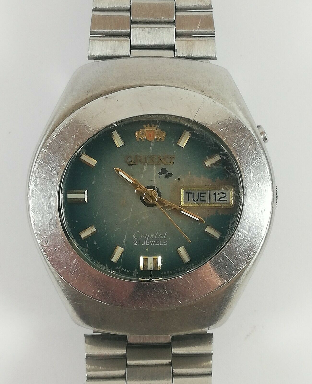Vintage ORIENT I469642-4B Automatic Watch Crystal 21 Jewels