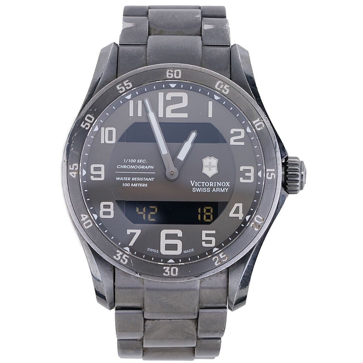 Victorinox Swiss Army Chrono Classic XLS MT Twin LCD Display 45mm 