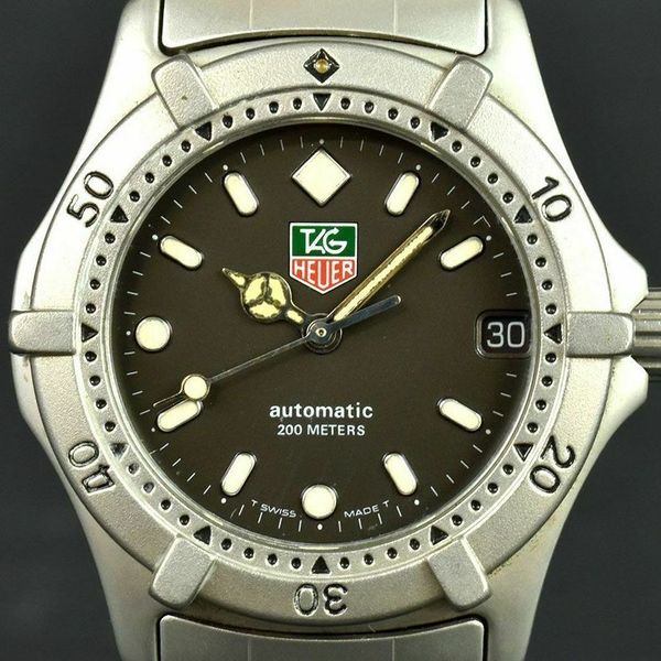 TAG HEUER Watch 669.213F 2000 Black Automatic St.Steel Date