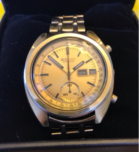 SEIKO 6139-6015 Gold Tone Chronograph Vintage | WatchCharts