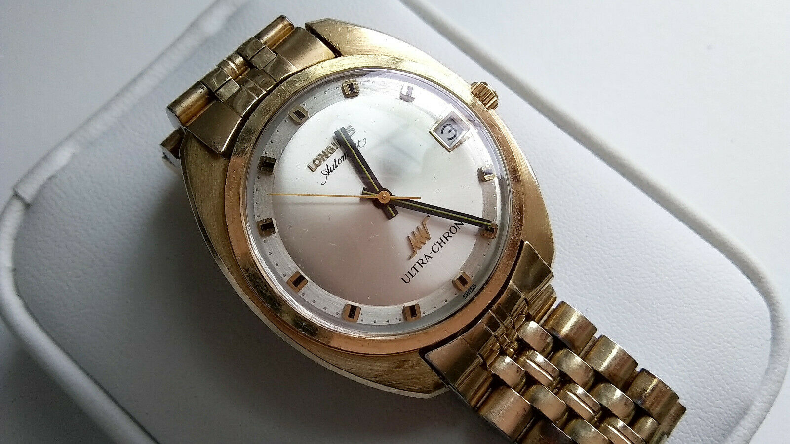 Men s Vintage Longines Automatic Ultra Chron Date 10k Gold Filled