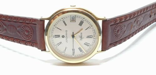 Vintage Junghans Noblesse Quarz 33mm Armbanduhr Vergoldet