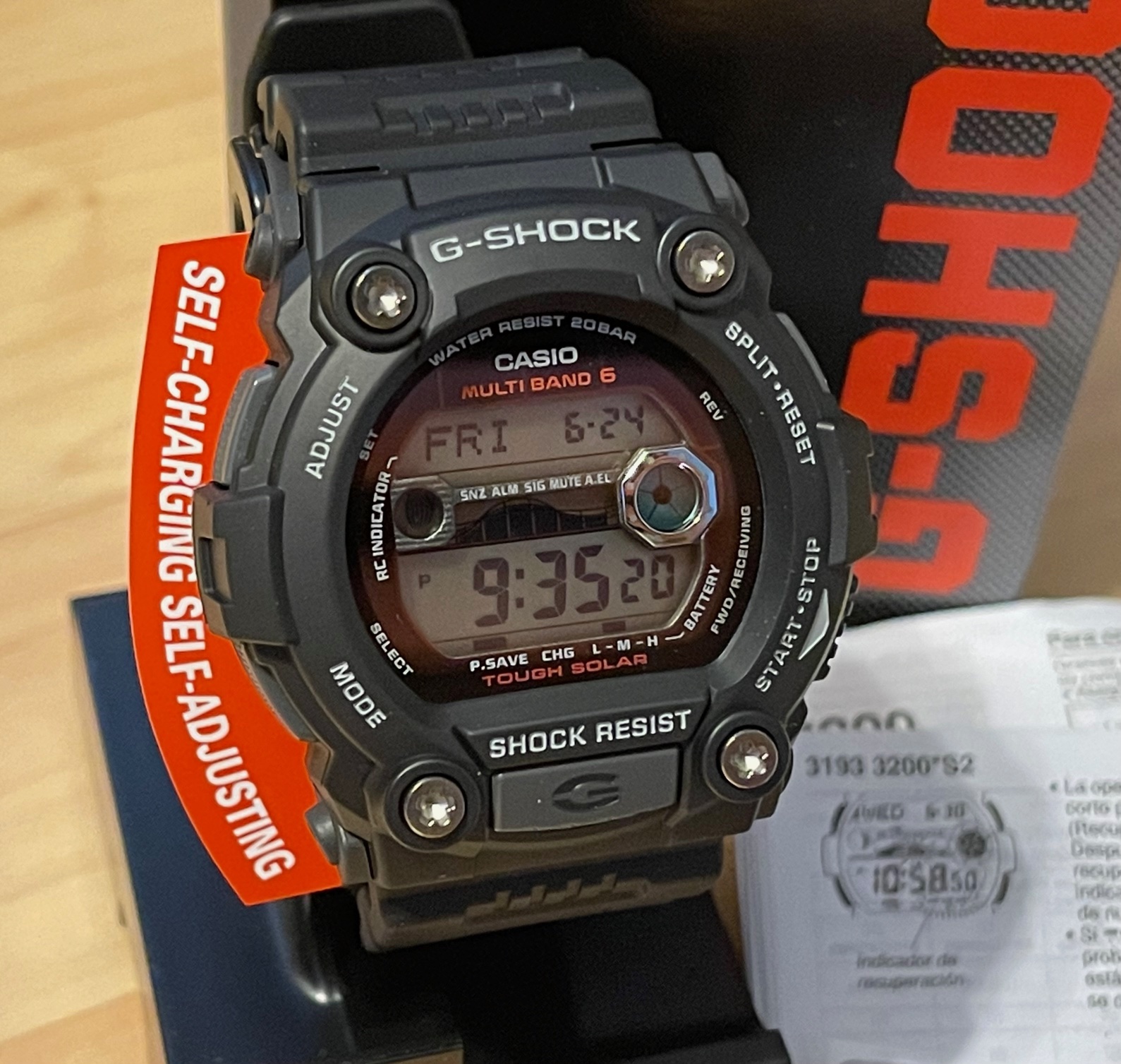 WTS Casio G Shock GW 7900 1CR Tough Solar Atomic Multiband 6 Tide Graph Digital Watch Brand New in Box WatchCharts Marketplace