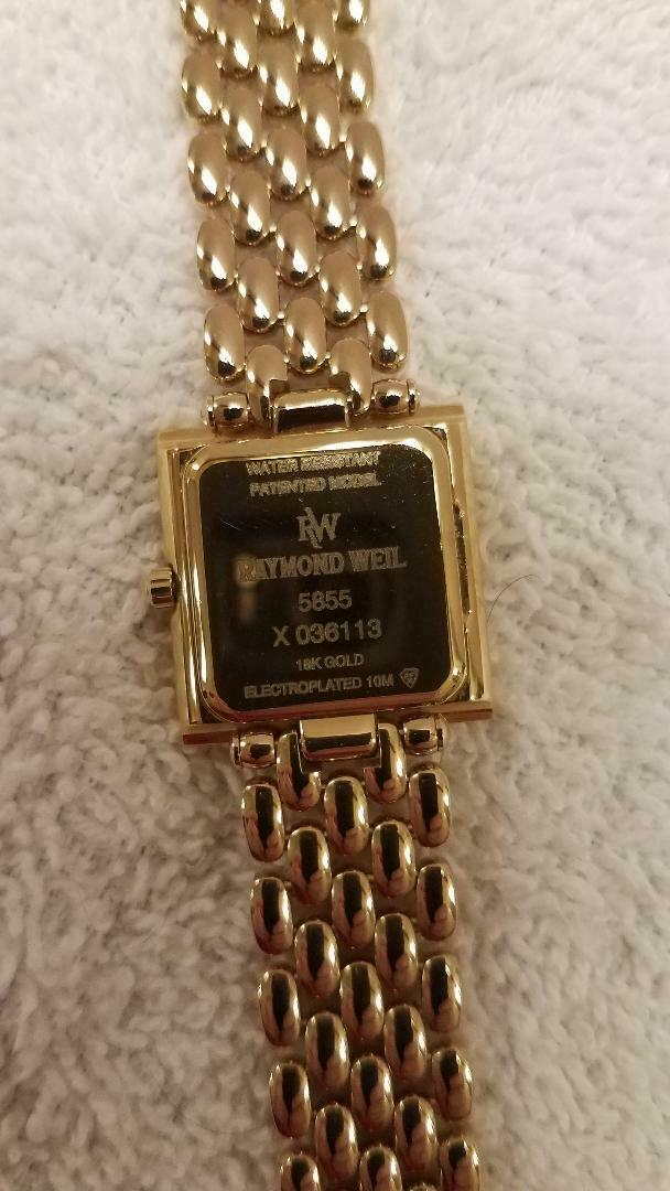 在庫処分セール テ Raymond Weil Ladies Geneva Quartz Watch 18K Gold Plated 時計