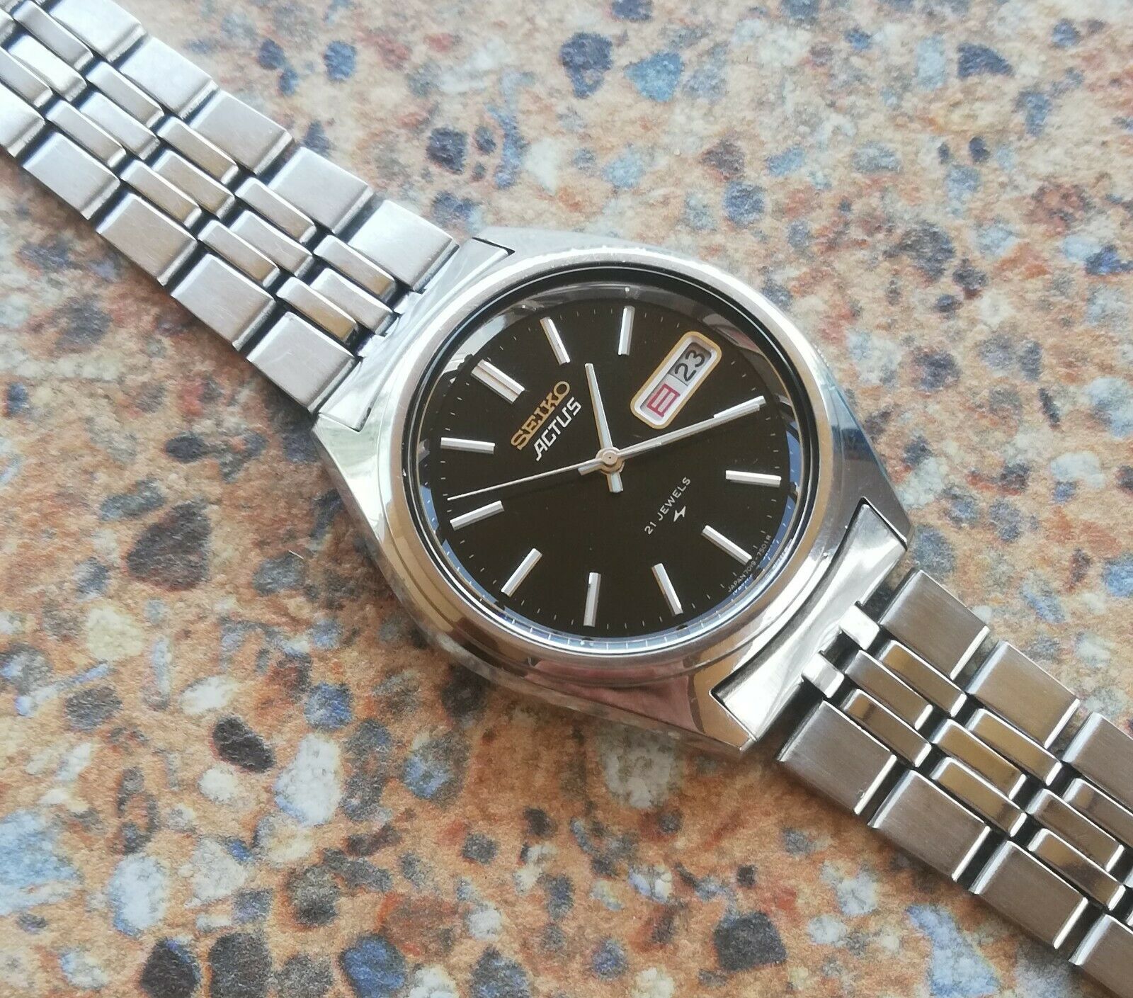 SEIKO 5 ACTUS 21 JEWELS men's Watch VINTAGE automatic | eBay