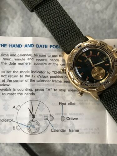 Vintage Seiko 6M25 6069 Dancing Hands Chrono Alarm 41mm With