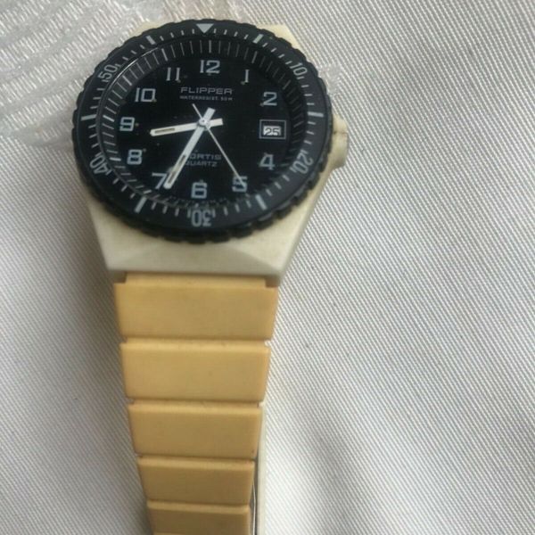 RARE VINTAGE ORIGINAL GENUINE FORTIS FLIPPER QUARTZ WATCH 1980's ...