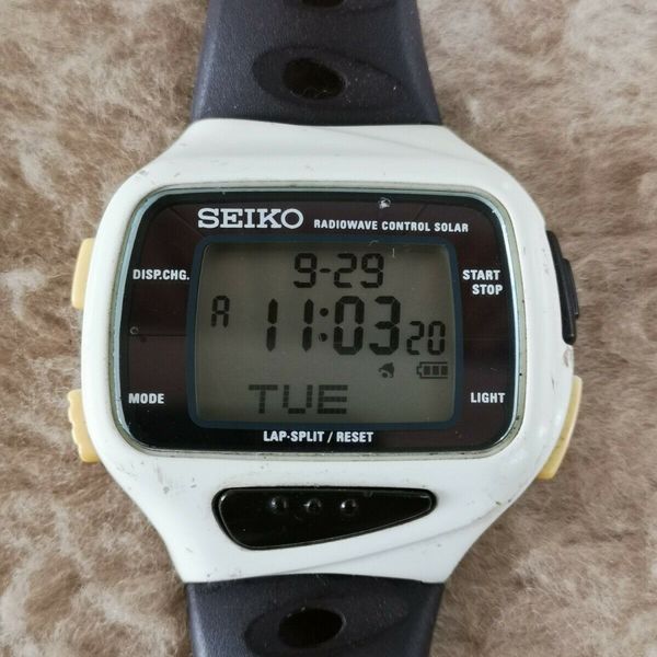 SEIKO Super Runners SOLAR S750-0AA1 DIGITAL CHRONOGRAPH 46mm