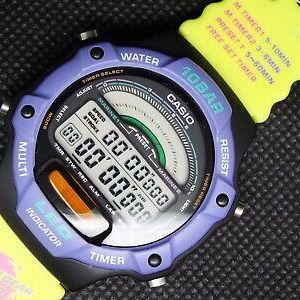 Rare CASIO Vintage Digital Watch 1046 MRT-100 MARINE GEAR TIMER