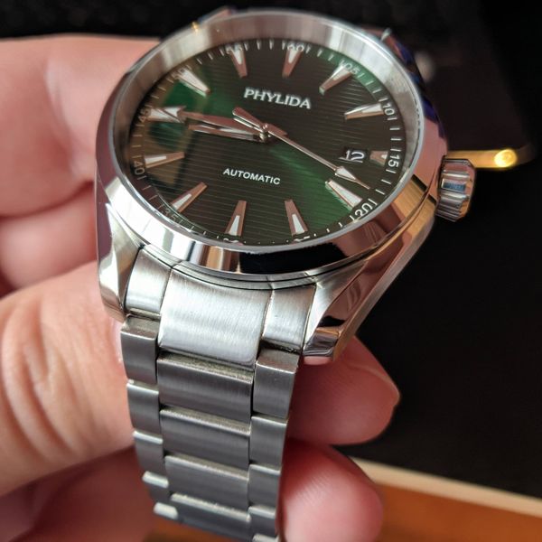 WTS Phylida Aqua Terra Homage Green Dial WatchCharts Marketplace