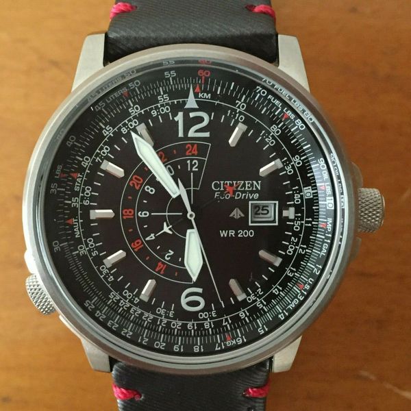 Citizen Promaster Eco-Drive Nighthawk WR200 Watch B877