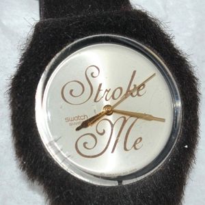 Swatch 2000 “Hairy Harry” Watch Stroke Me Dial Fur Watch  display picture 1